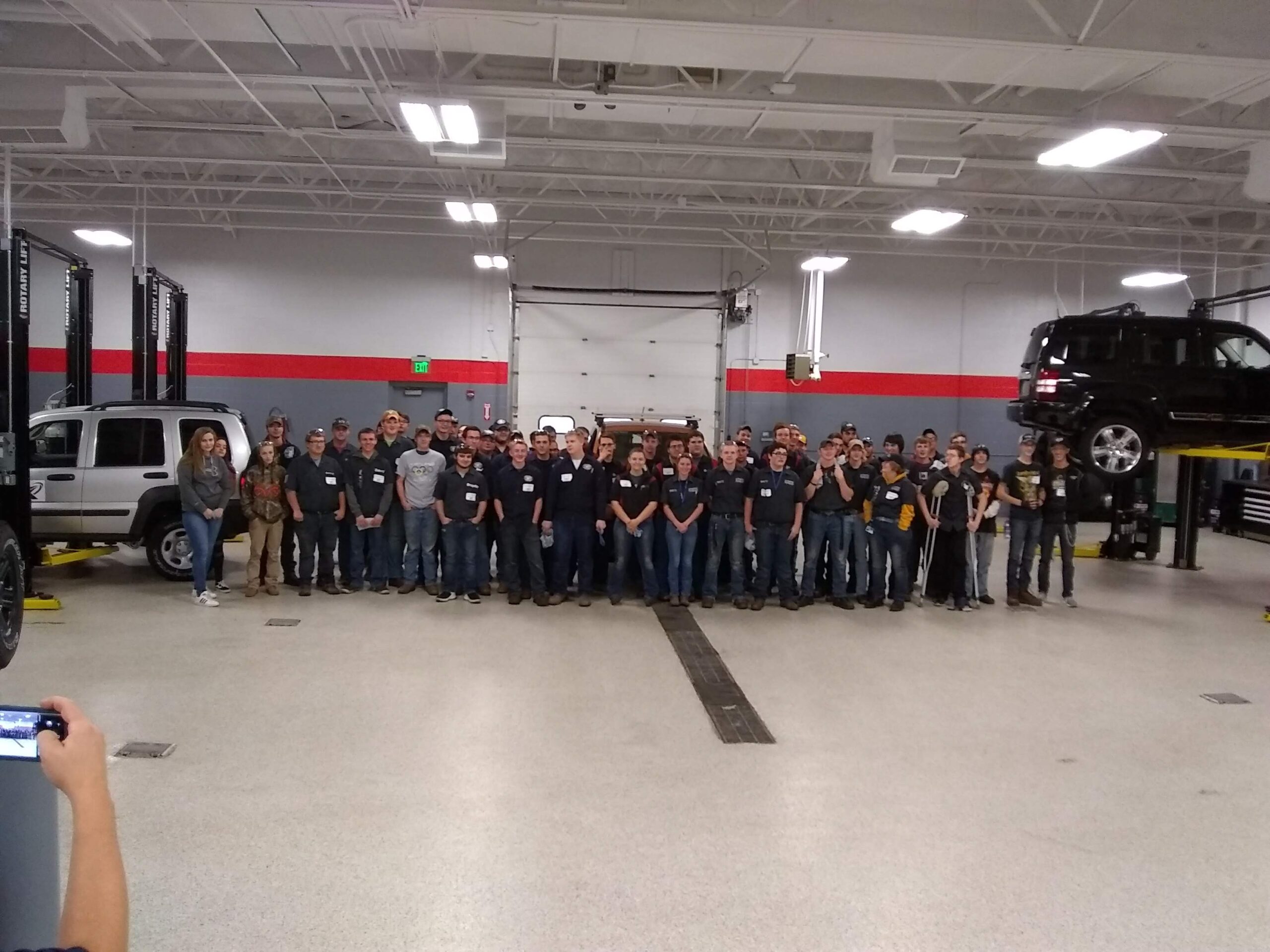 Student Group Kirtland Automotive Olympics in Lab