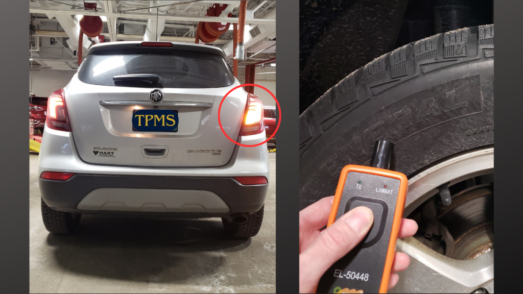 Relearn Tire Pressure Sensors passenger rear